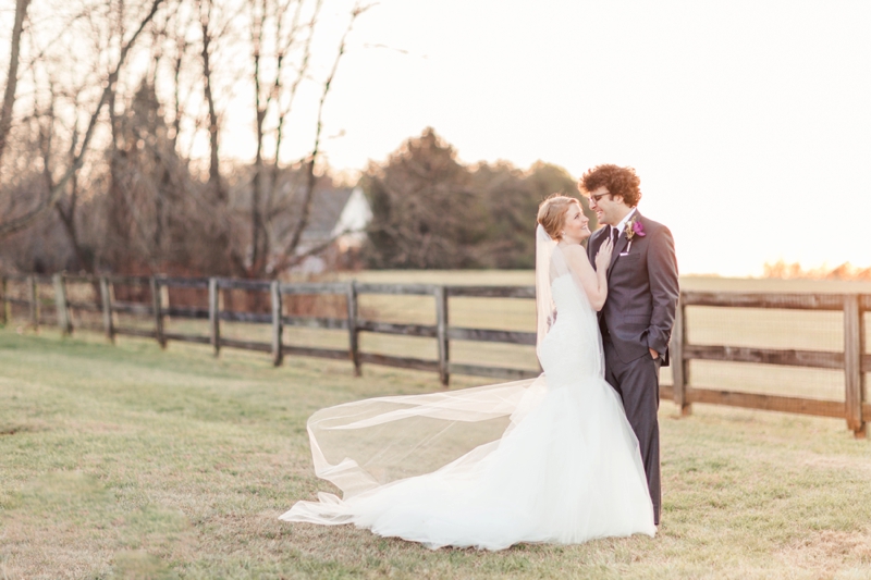 Elegant Purple & White Virginia Wedding via TheELD.com