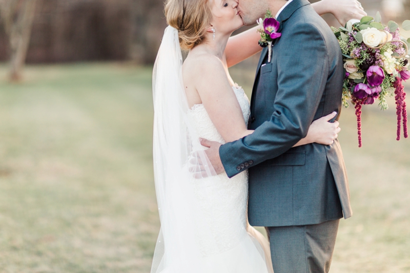 Elegant Purple & White Virginia Wedding via TheELD.com