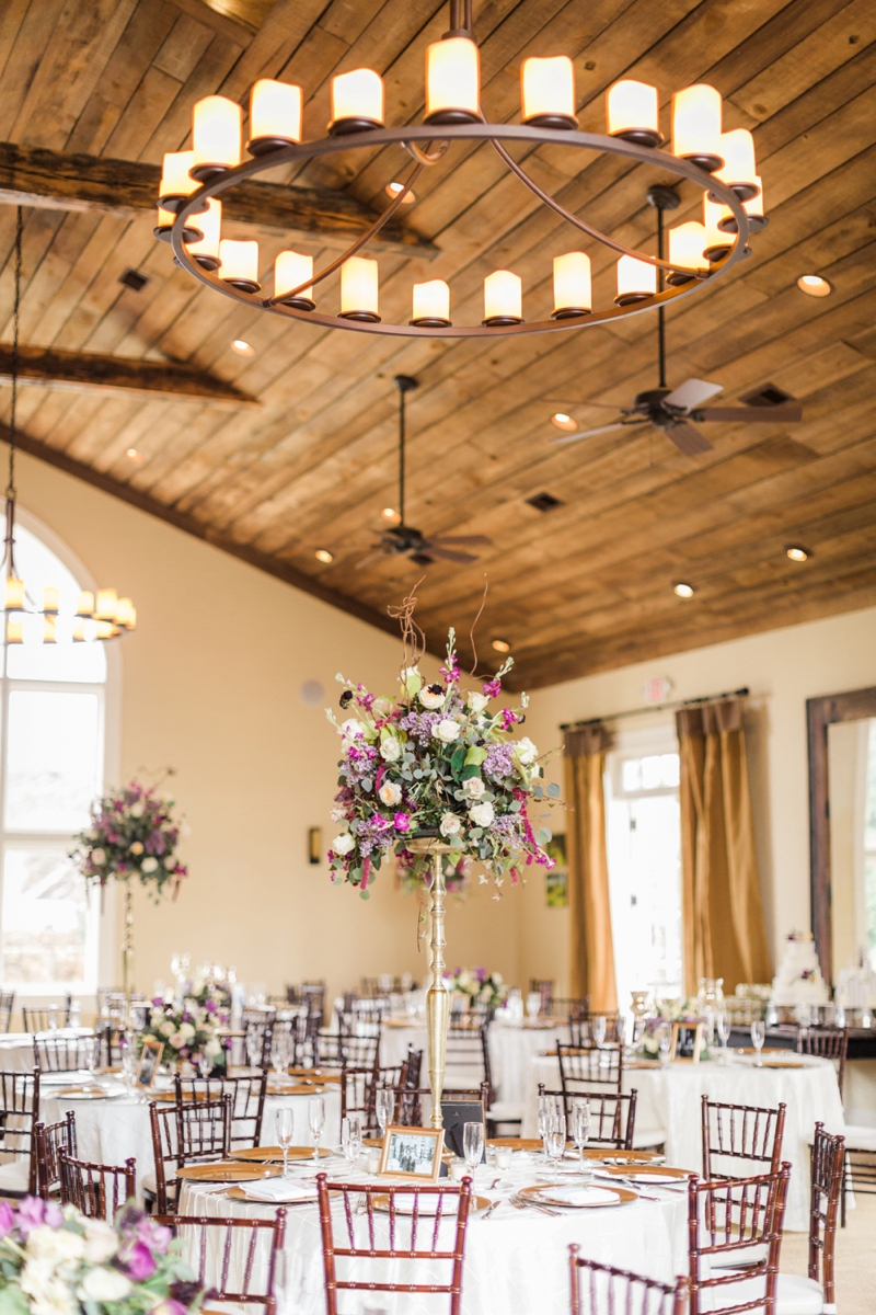 Elegant Purple & White Virginia Wedding via TheELD.com