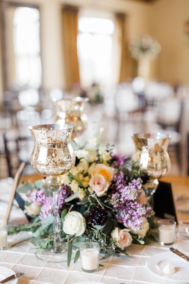 Elegant Purple & White Virginia Wedding via TheELD.com