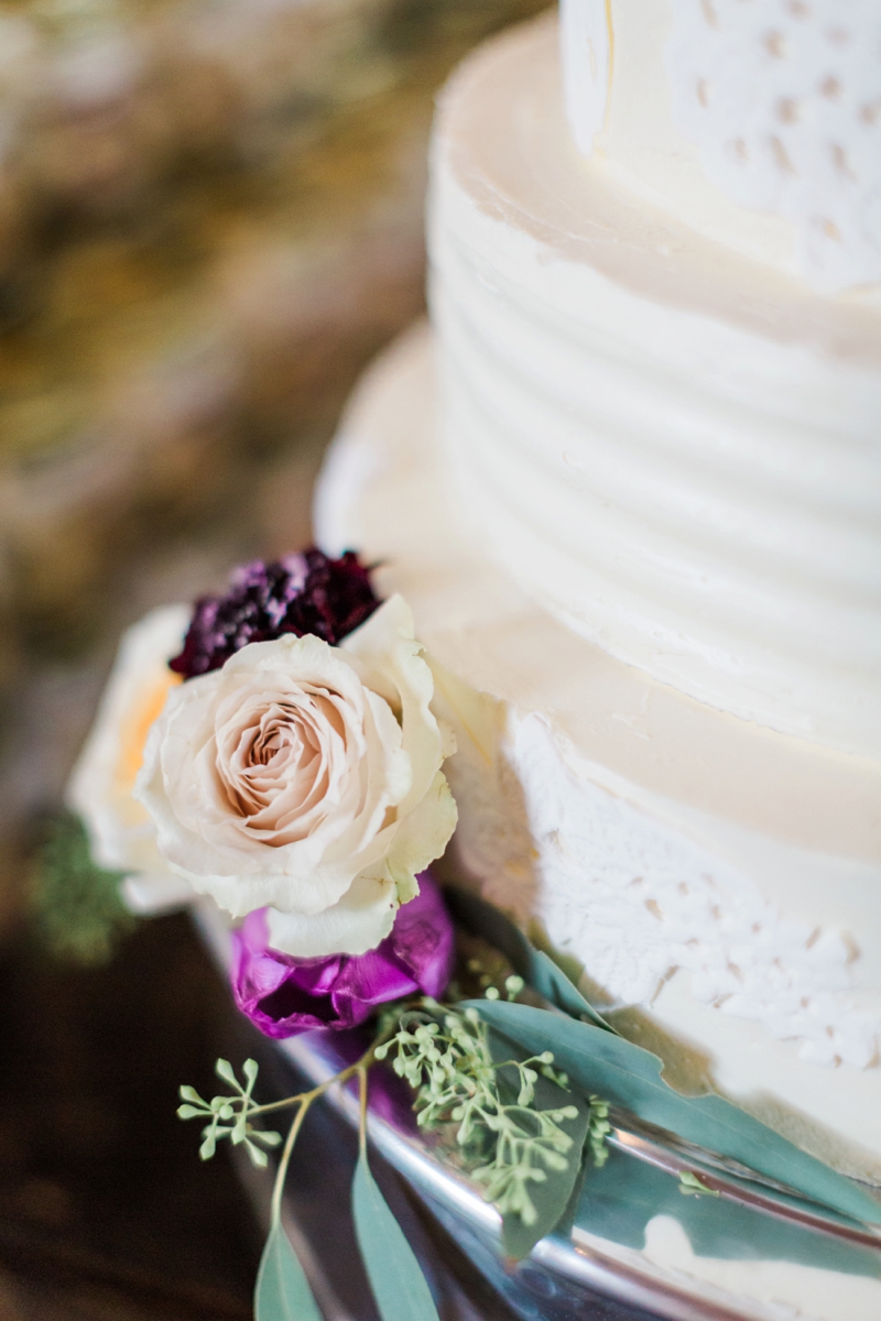 Elegant Purple & White Virginia Wedding via TheELD.com