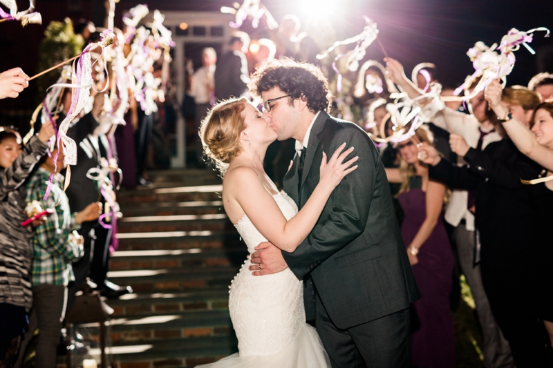 Elegant Purple & White Virginia Wedding via TheELD.com