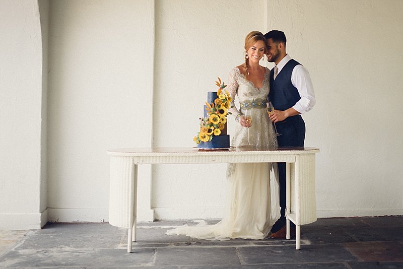 Elegant, Eclectic Yellow and Blue Wedding Ideas via TheELD.com