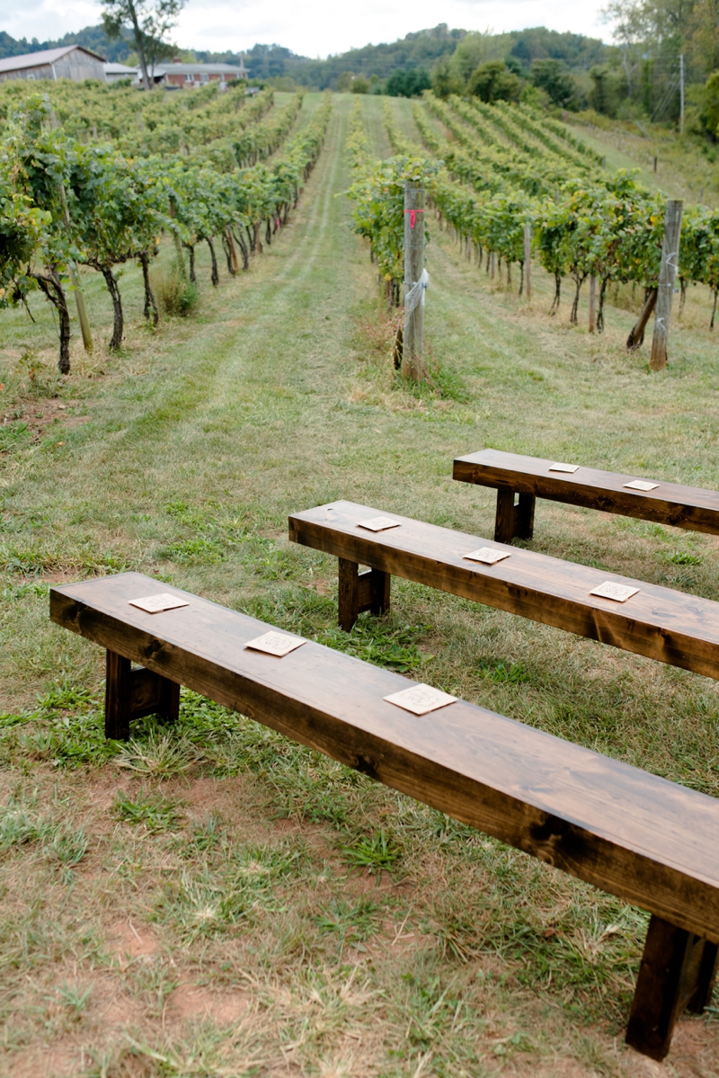 A Romantic North Carolina Vineyard Wedding via TheELD.com