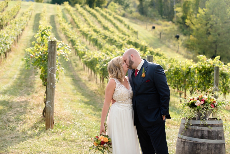 A Romantic North Carolina Vineyard Wedding via TheELD.com