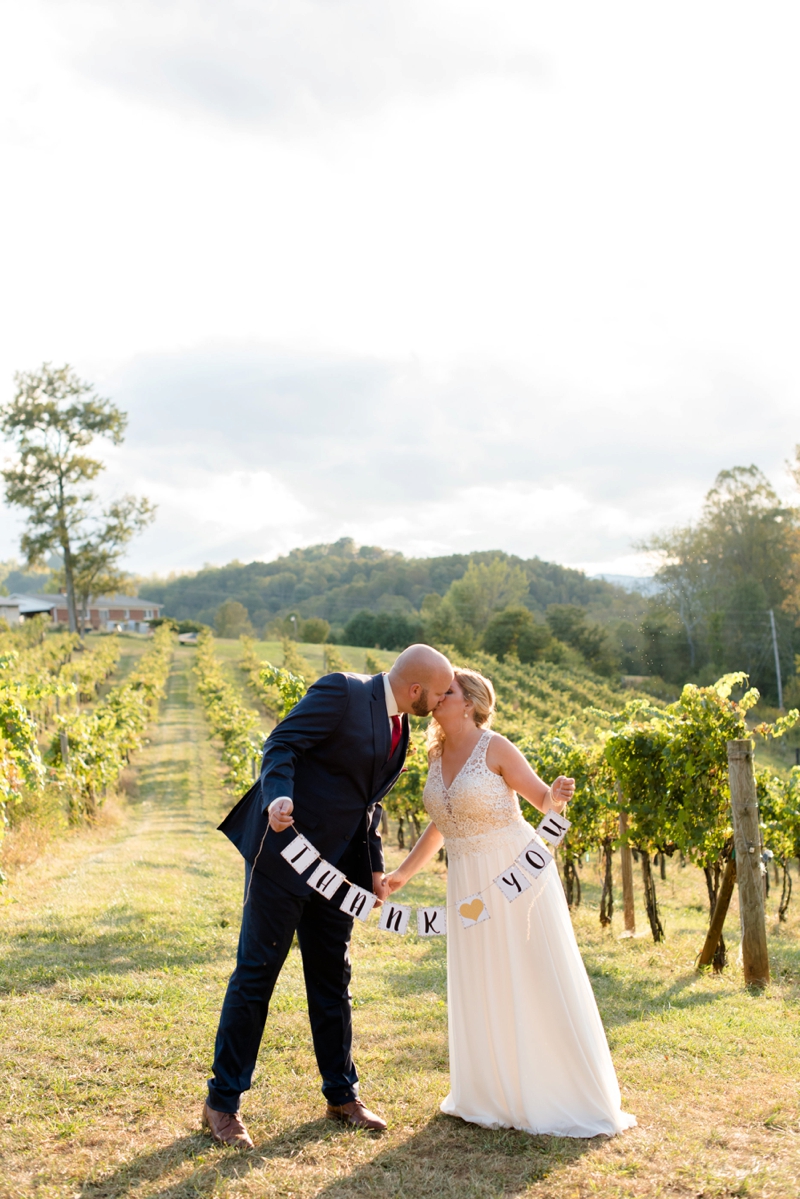 A Romantic North Carolina Vineyard Wedding via TheELD.com