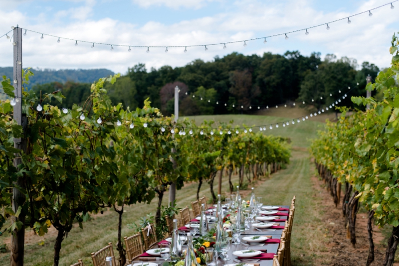 A Romantic North Carolina Vineyard Wedding via TheELD.com