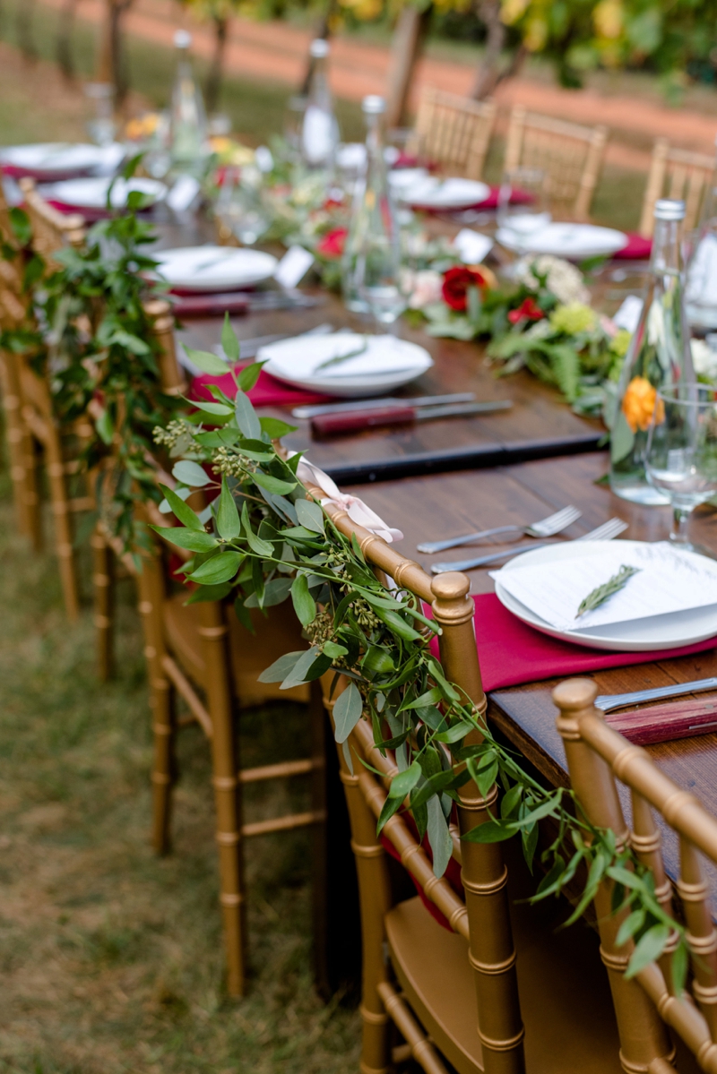 A Romantic North Carolina Vineyard Wedding via TheELD.com