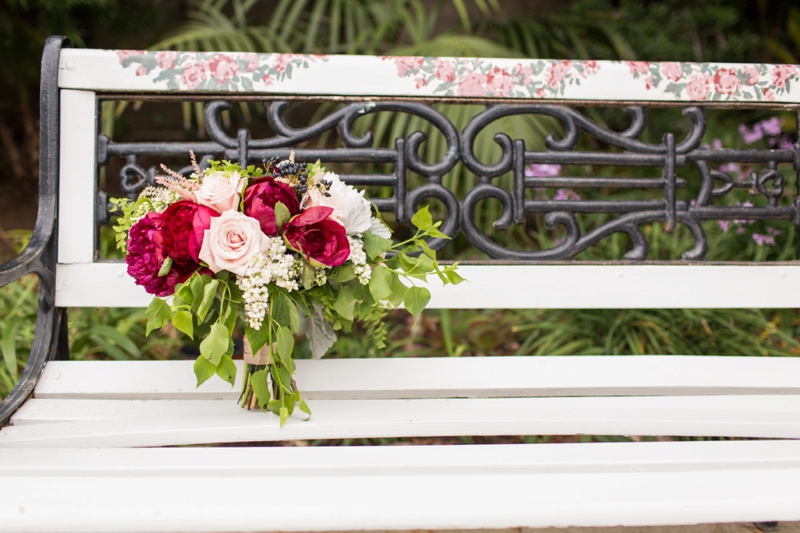 Rustic Vintage Blush & Red California Wedding via TheELD.com