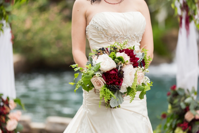 Rustic Vintage Blush & Red California Wedding via TheELD.com