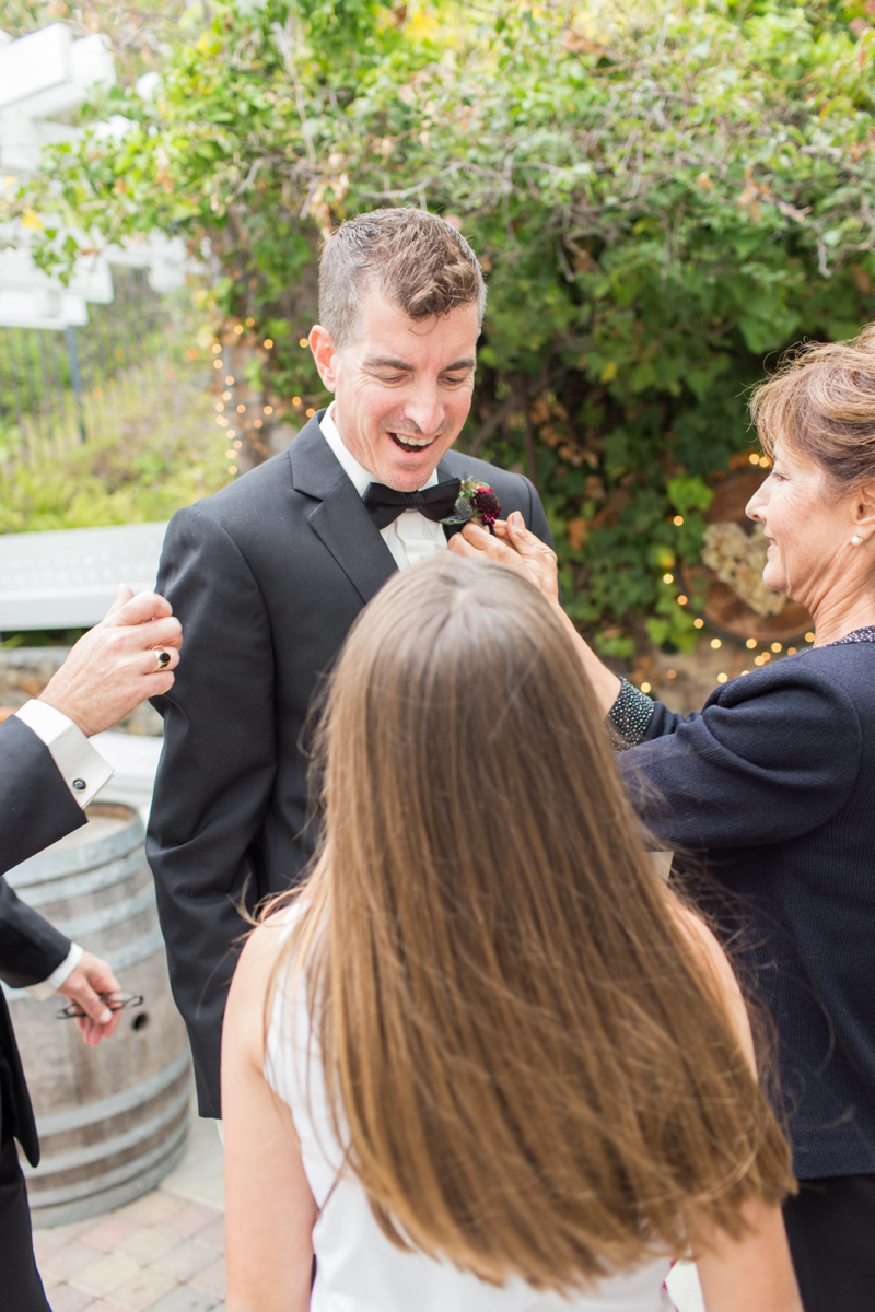 Rustic Vintage Blush & Red California Wedding via TheELD.com