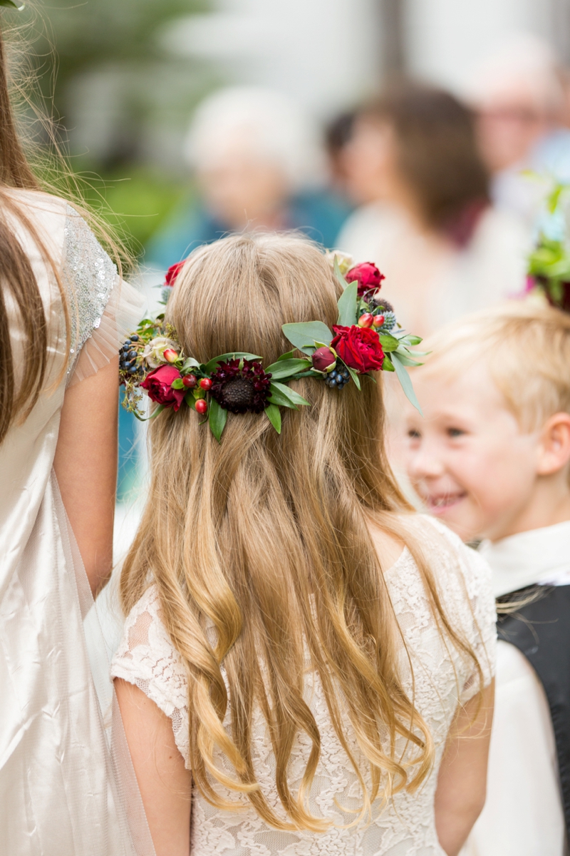 Rustic Vintage Blush & Red California Wedding via TheELD.com