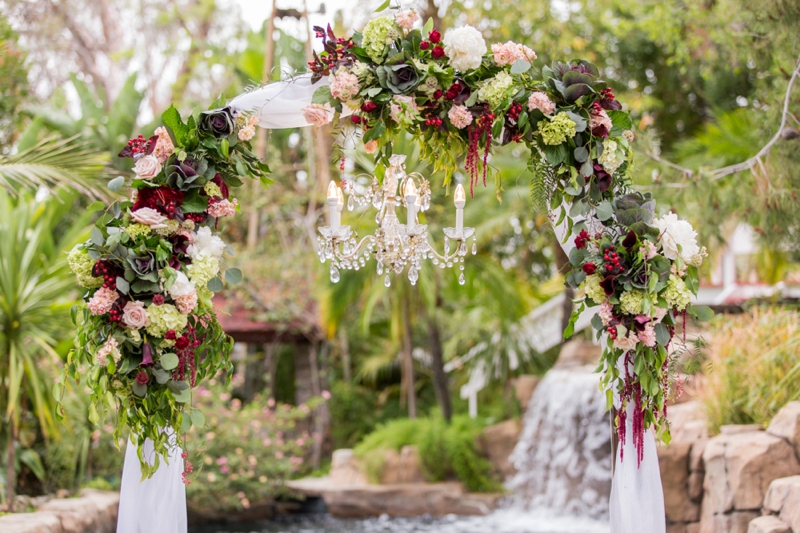 Rustic Vintage Blush & Red California Wedding via TheELD.com