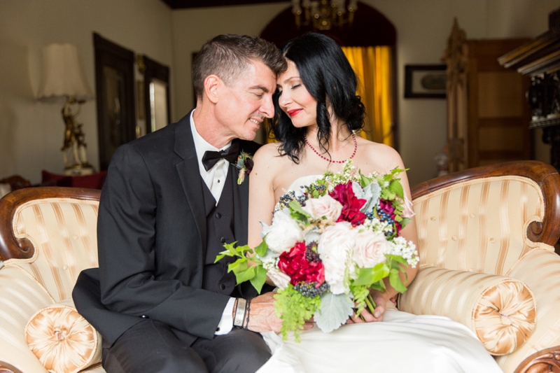 Rustic Vintage Blush & Red California Wedding via TheELD.com