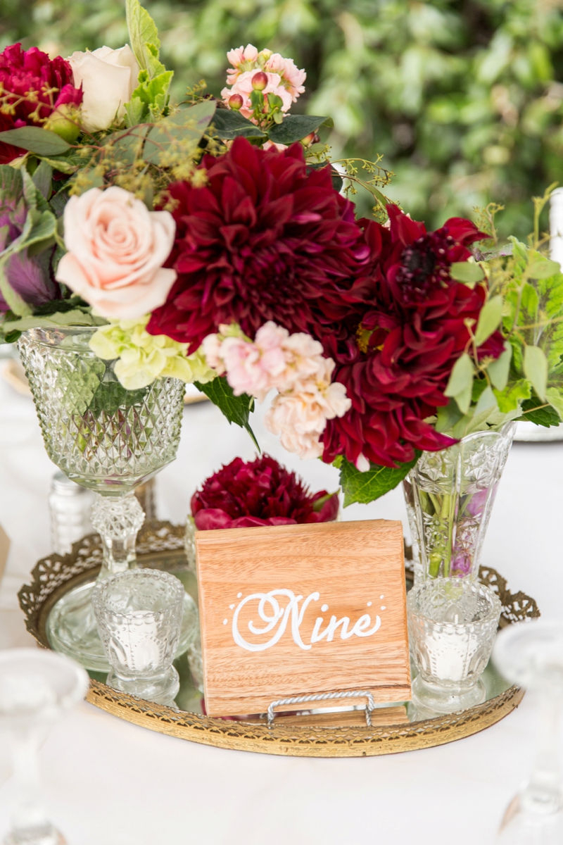 Rustic Vintage Blush & Red California Wedding via TheELD.com