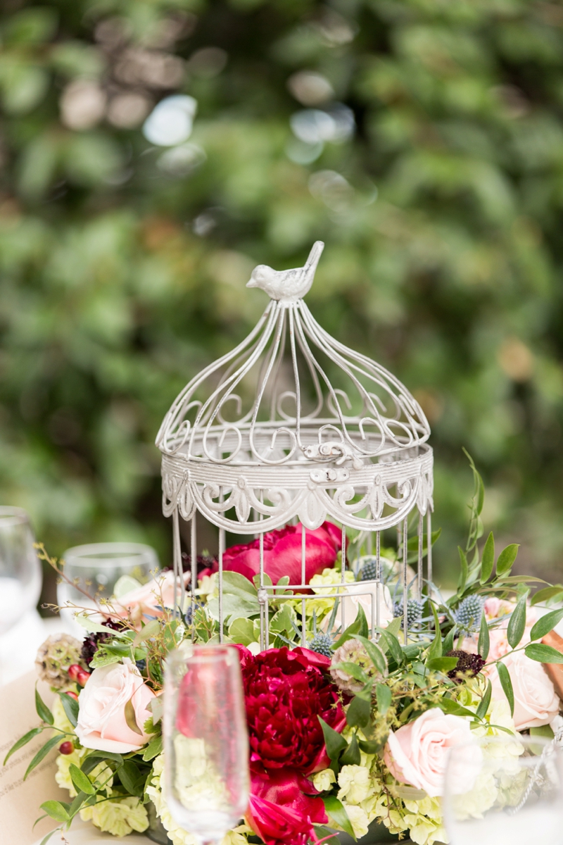 Rustic Vintage Blush & Red California Wedding via TheELD.com