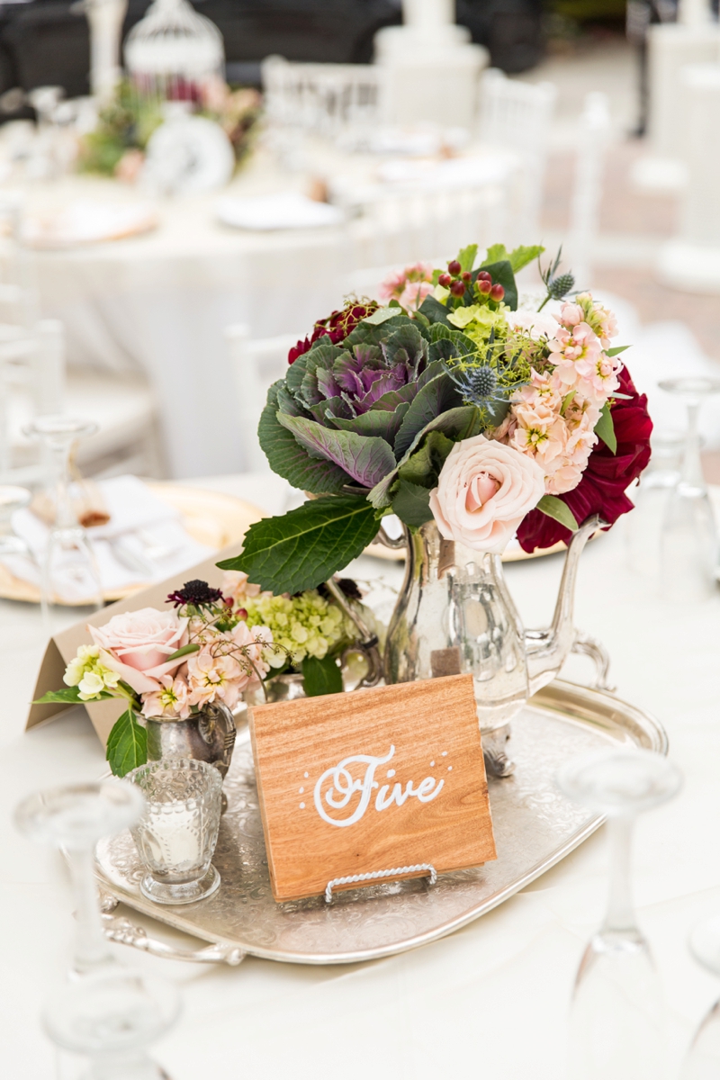 Rustic Vintage Blush & Red California Wedding via TheELD.com