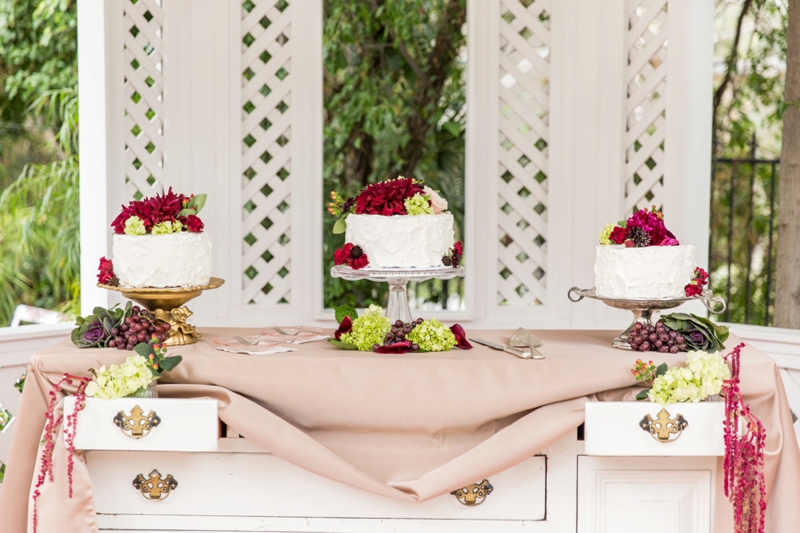 Rustic Vintage Blush & Red California Wedding via TheELD.com