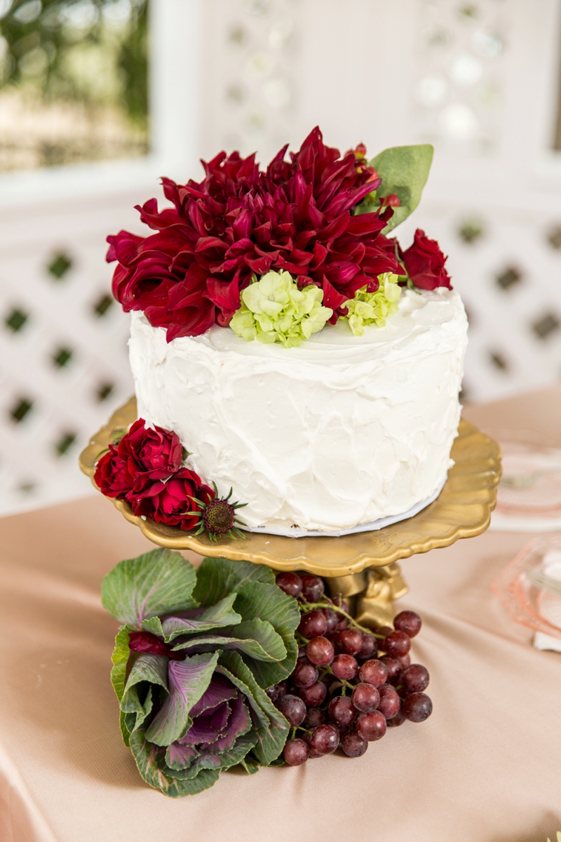 Rustic Vintage Blush & Red California Wedding via TheELD.com