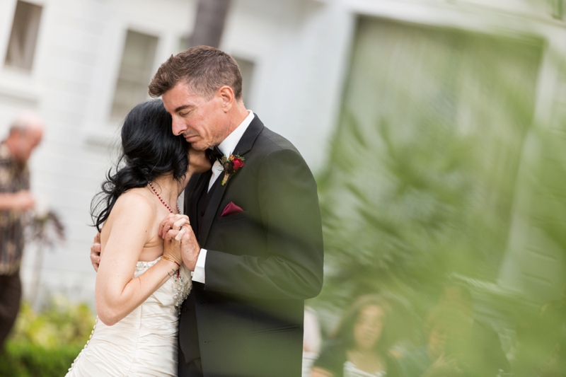 Rustic Vintage Blush & Red California Wedding via TheELD.com