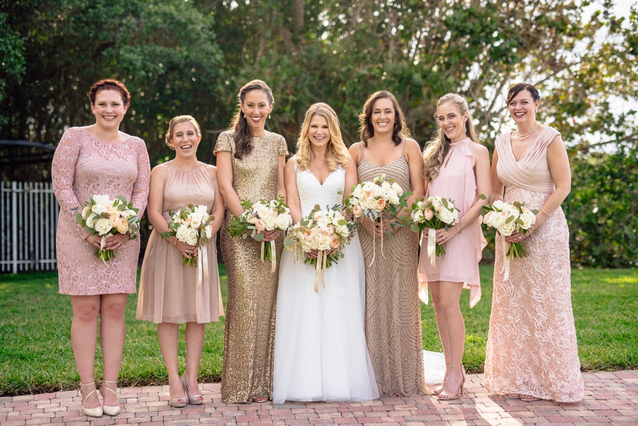 Champagne and Blush Fort Myers Wedding via TheELD.com