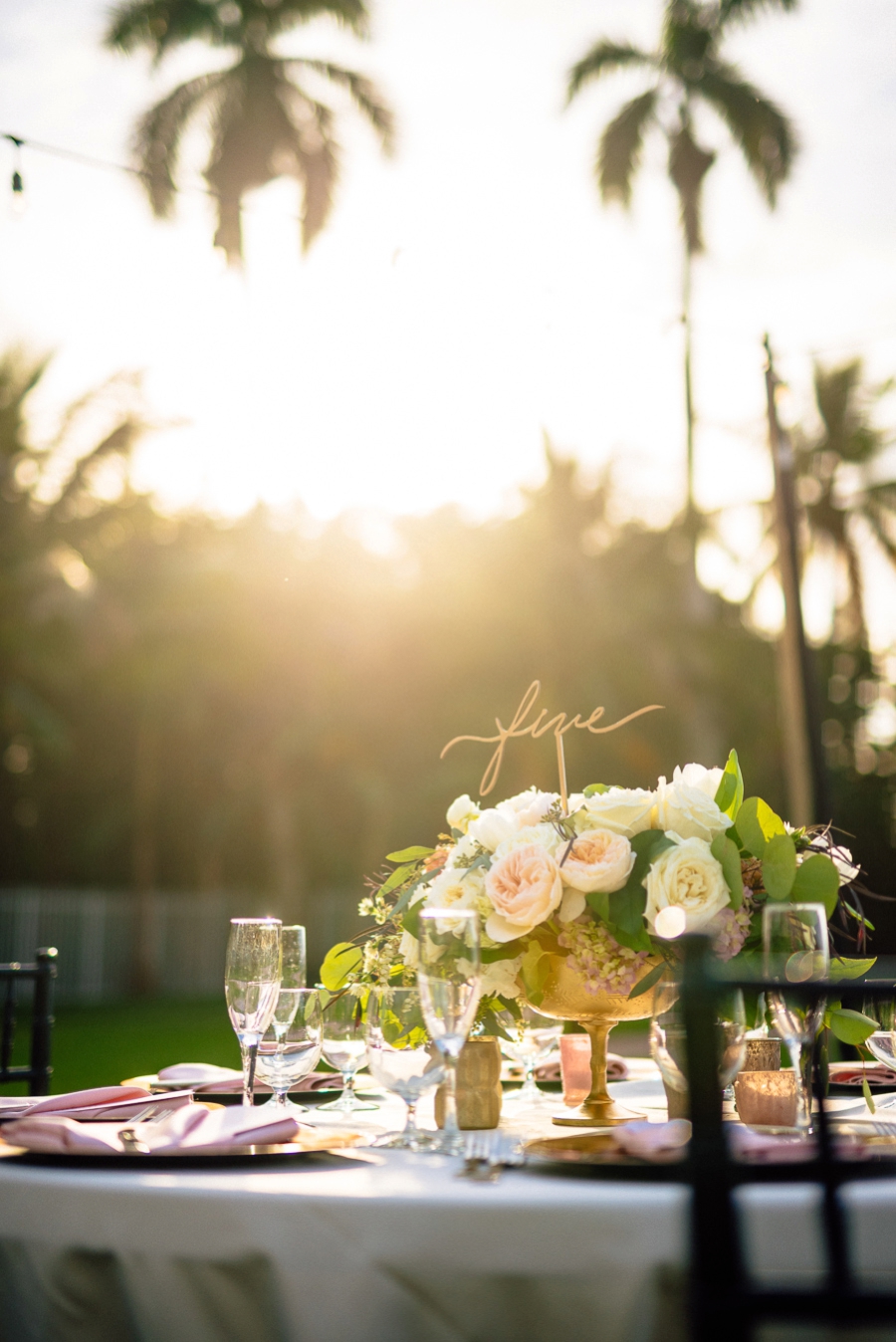 Champagne and Blush Fort Myers Wedding via TheELD.com