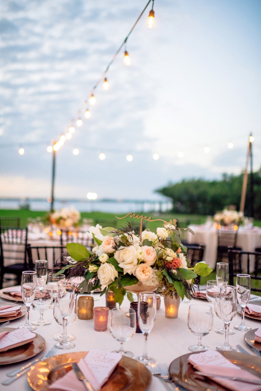 Champagne and Blush Fort Myers Wedding via TheELD.com