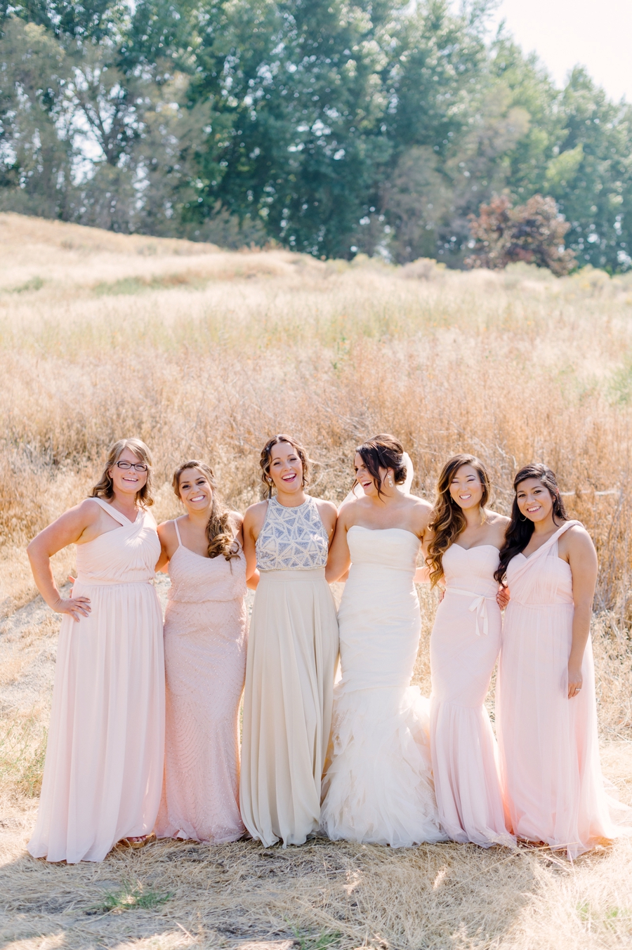 Elegant Blush & Red Farm Wedding via TheELD.com