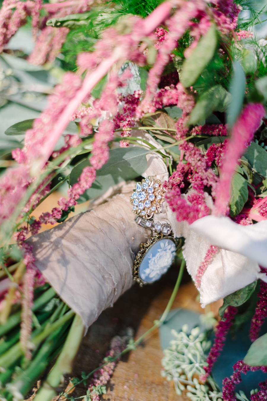 Elegant Blush & Red Farm Wedding via TheELD.com