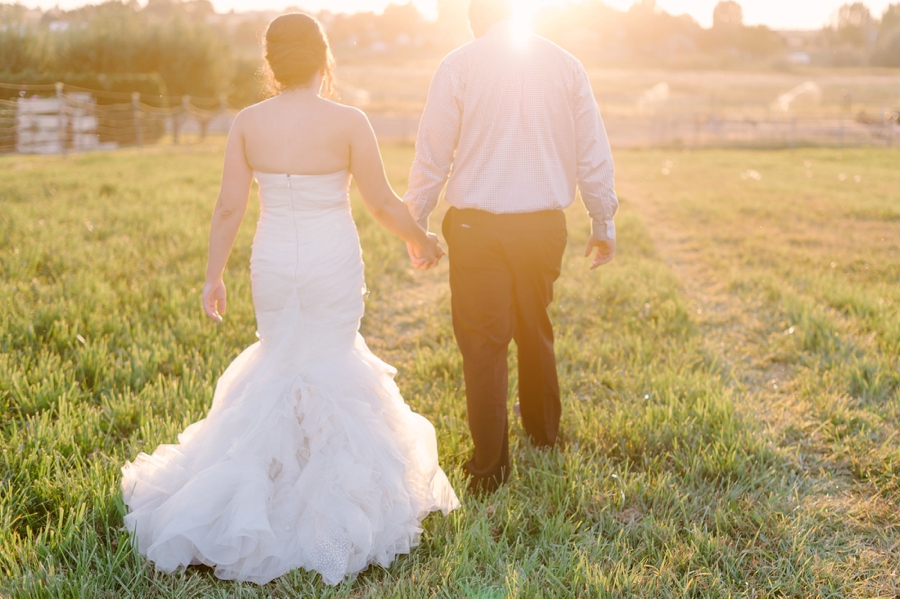 Elegant Blush & Red Farm Wedding via TheELD.com