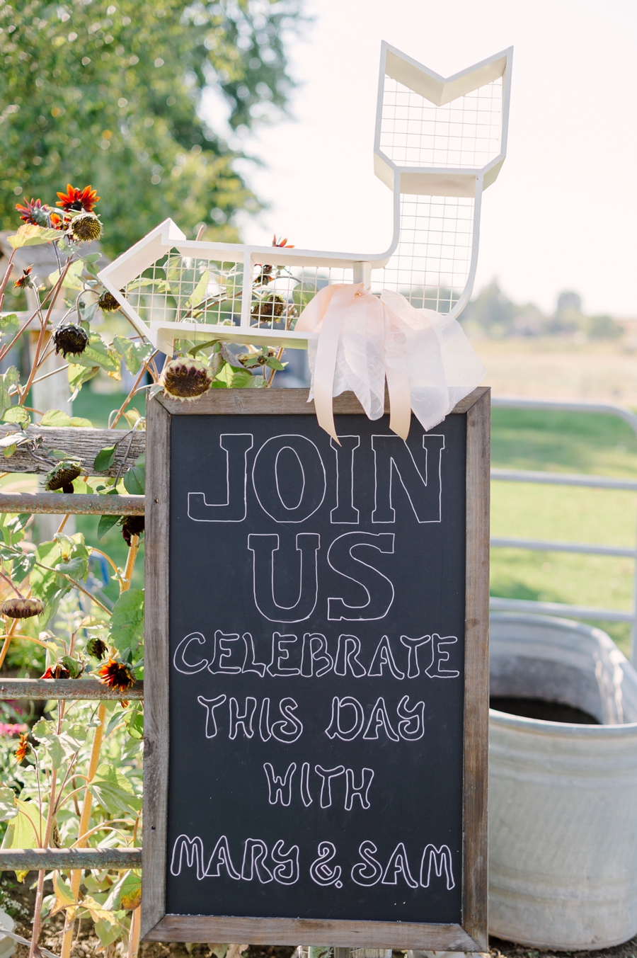 Elegant Blush & Red Farm Wedding via TheELD.com