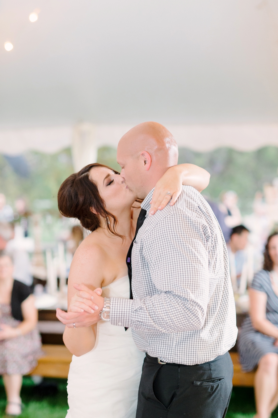 Elegant Blush & Red Farm Wedding via TheELD.com