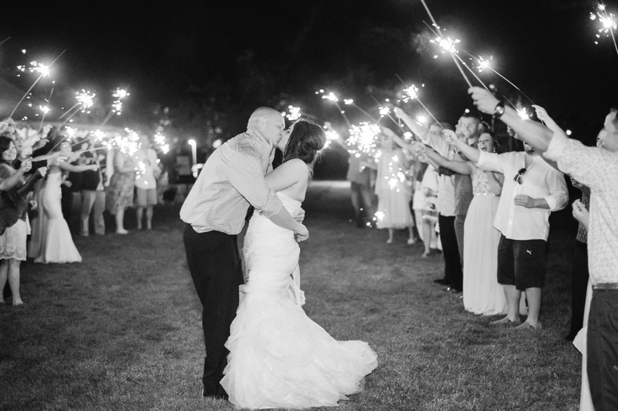 Elegant Blush & Red Farm Wedding via TheELD.com