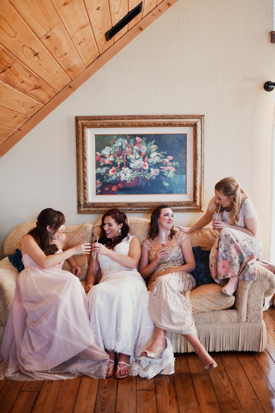 Pink & Peach Rustic Dallas Wedding via TheELD.com