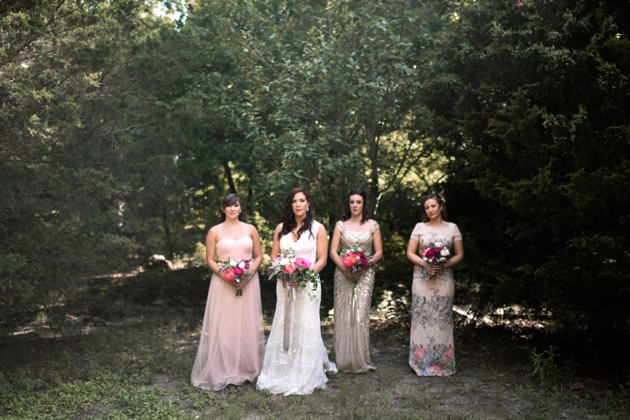 Pink & Peach Rustic Dallas Wedding via TheELD.com