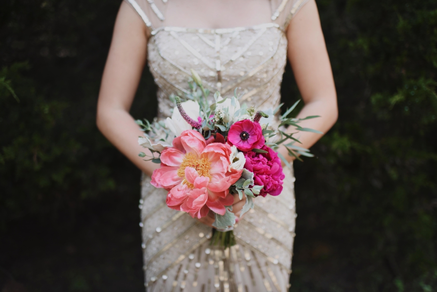 Pink & Peach Rustic Dallas Wedding via TheELD.com