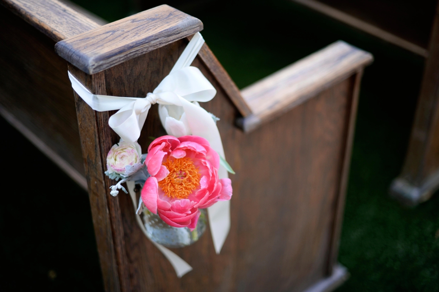 Pink & Peach Rustic Dallas Wedding via TheELD.com