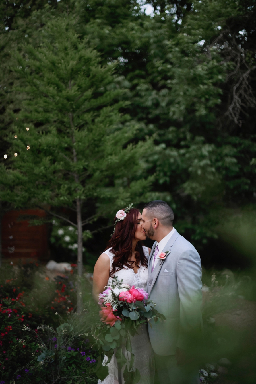 Pink & Peach Rustic Dallas Wedding via TheELD.com