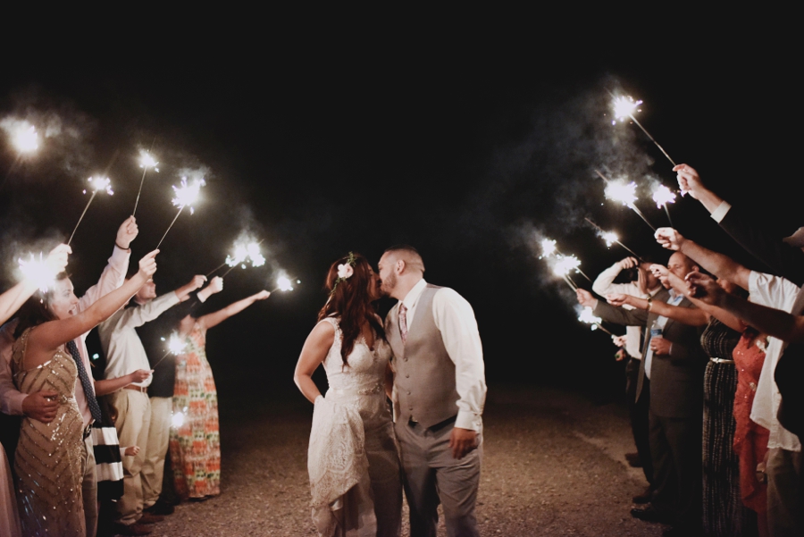 Pink & Peach Rustic Dallas Wedding via TheELD.com