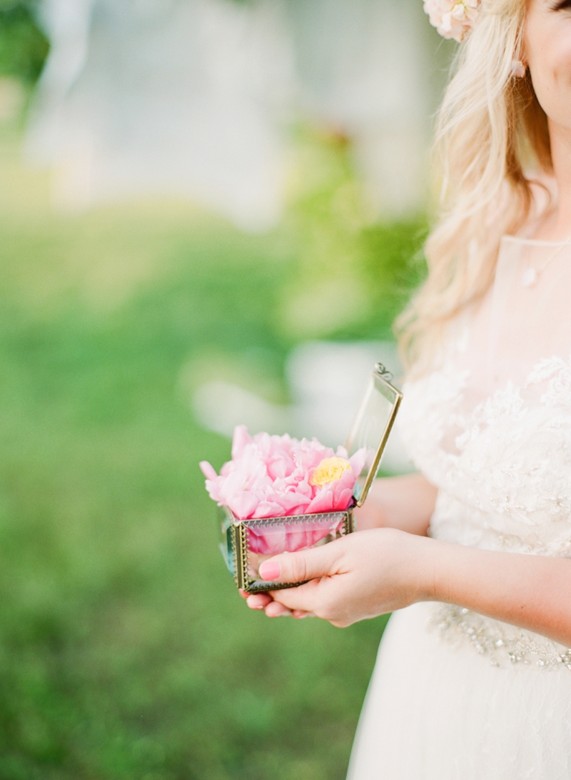 Colorful Chic Pink and Yellow Wedding Inspiration via TheELD.com