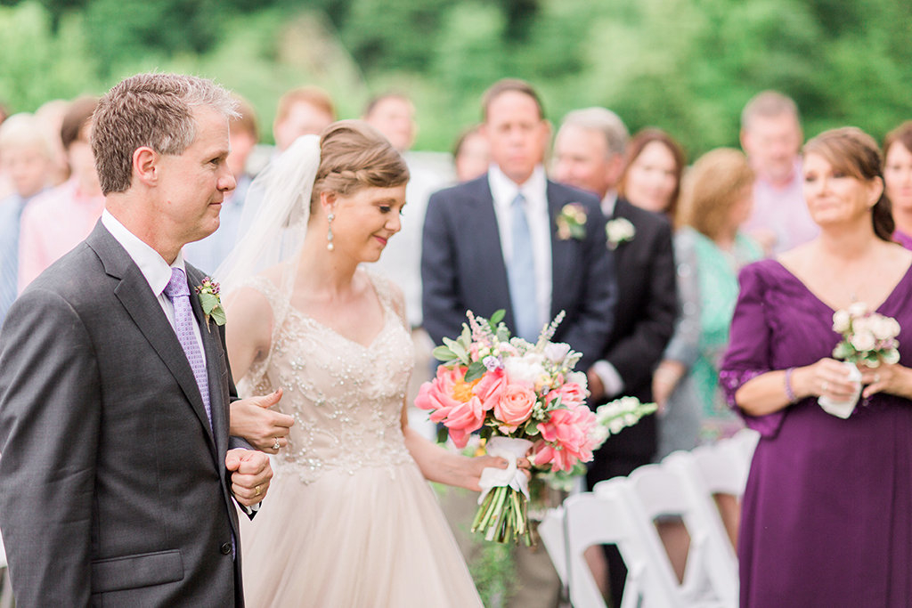 Romantic Pink and Lavender Alabama Wedding via TheELD.com