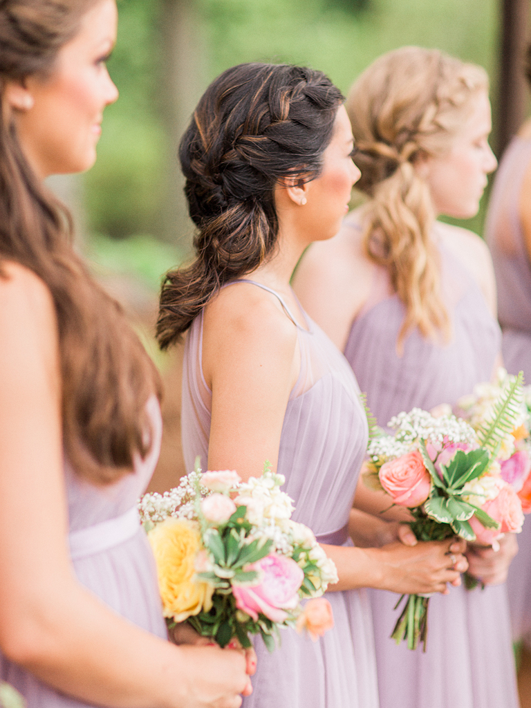 Romantic Pink and Lavender Alabama Wedding via TheELD.com