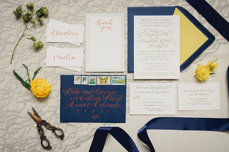 Elegant, Eclectic Yellow and Blue Wedding Ideas via TheELD.com