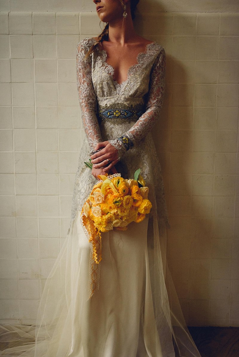 Elegant, Eclectic Yellow and Blue Wedding Ideas via TheELD.com