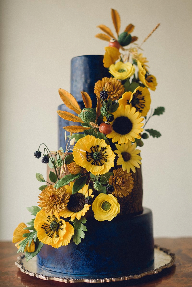 Elegant, Eclectic Yellow and Blue Wedding Ideas via TheELD.com