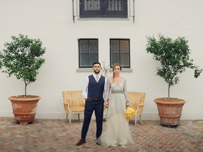 Elegant, Eclectic Yellow and Blue Wedding Ideas via TheELD.com