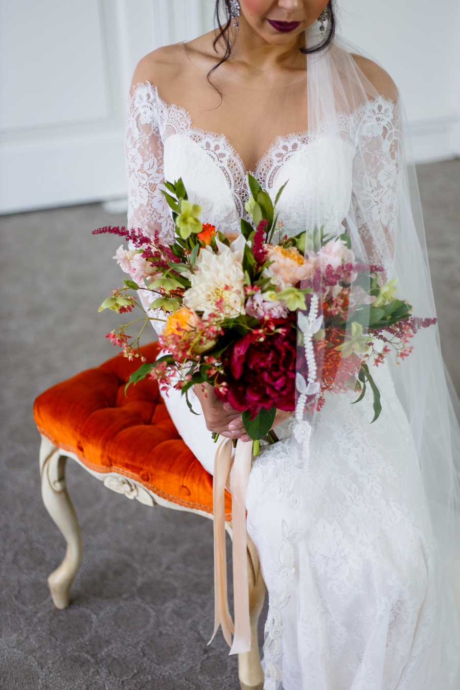 Elegant Berry Inspired Wedding Ideas via TheELD.com