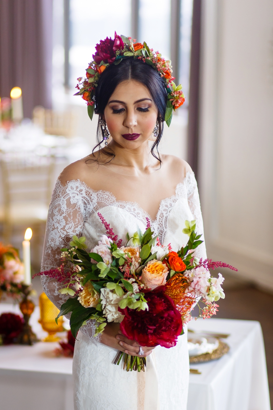 Elegant Berry Inspired Wedding Ideas via TheELD.com