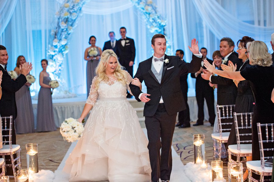 A Silver & White New Years Eve Wedding via TheELD.com