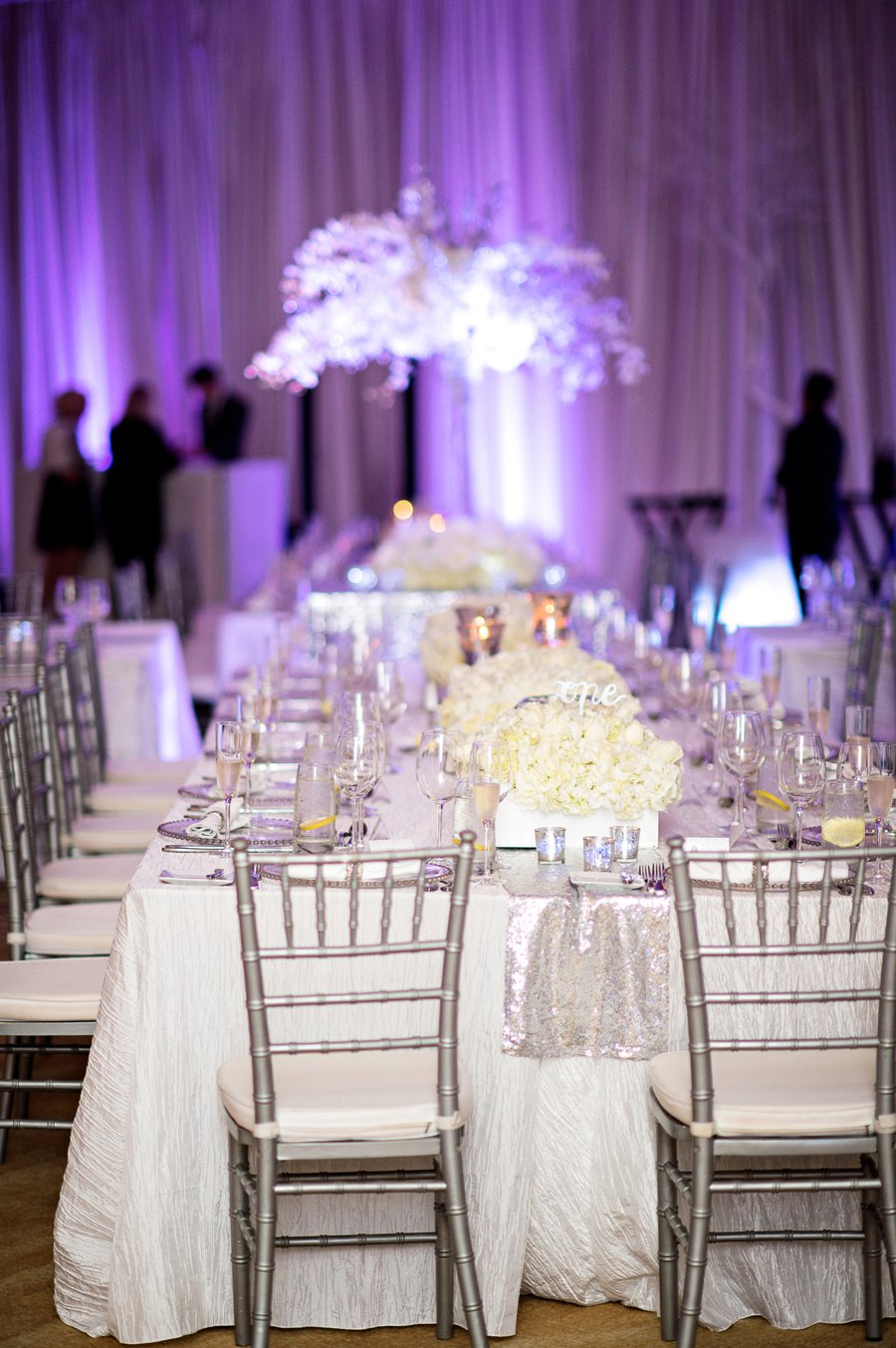 A Silver & White New Years Eve Wedding via TheELD.com